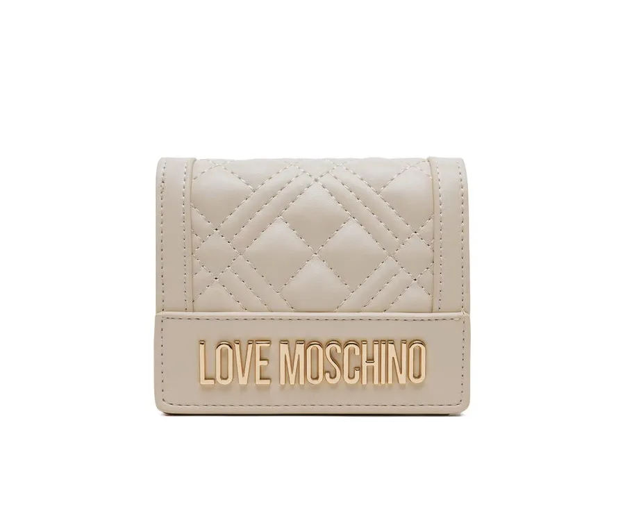 obrazek 1 LOVE MOSCHINO Mały Portfel Damski JC5601PP1MLA0110 Beżowy