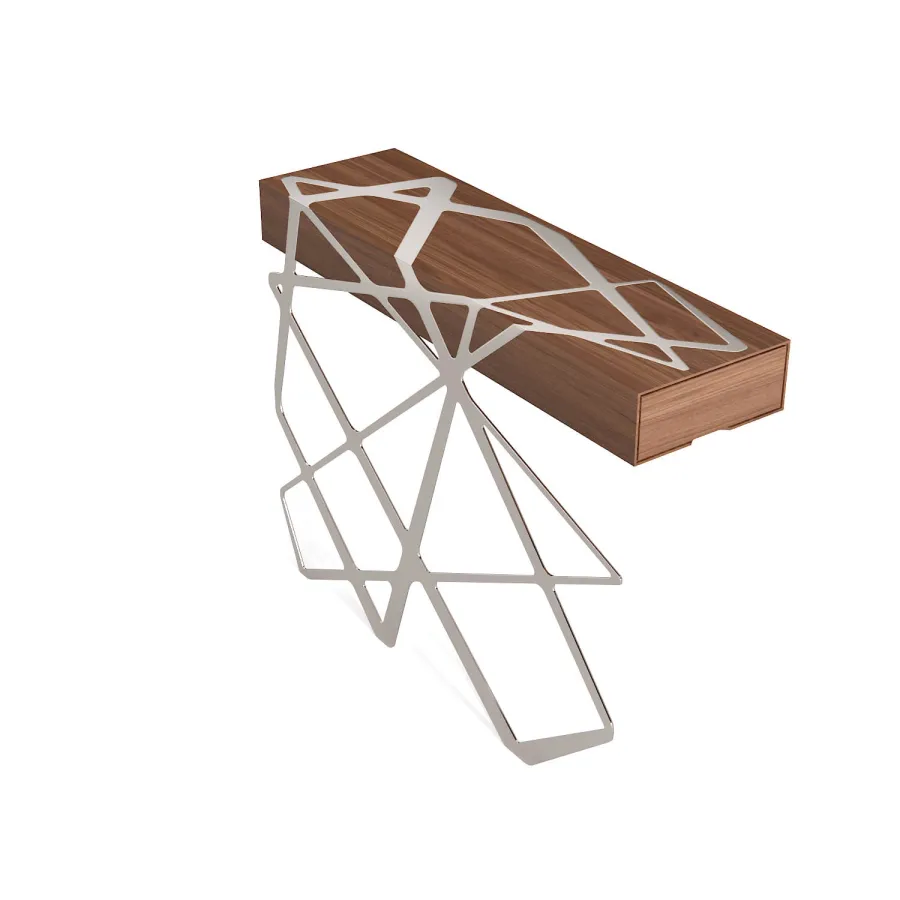 obrazek 3 Minimalistyczna drewniana konsola do salonu