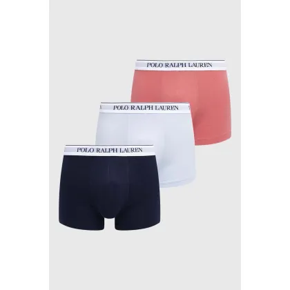 Zdjęcie Polo Ralph Lauren bokserki 3-pack męskie kolor różowy