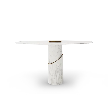 Picture Sophisticated Portuguese marble dining table