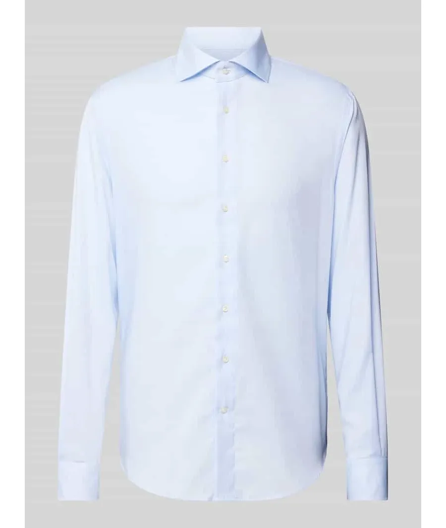 obrazek 1 Koszula biznesowa o kroju slim fit z diagonalu