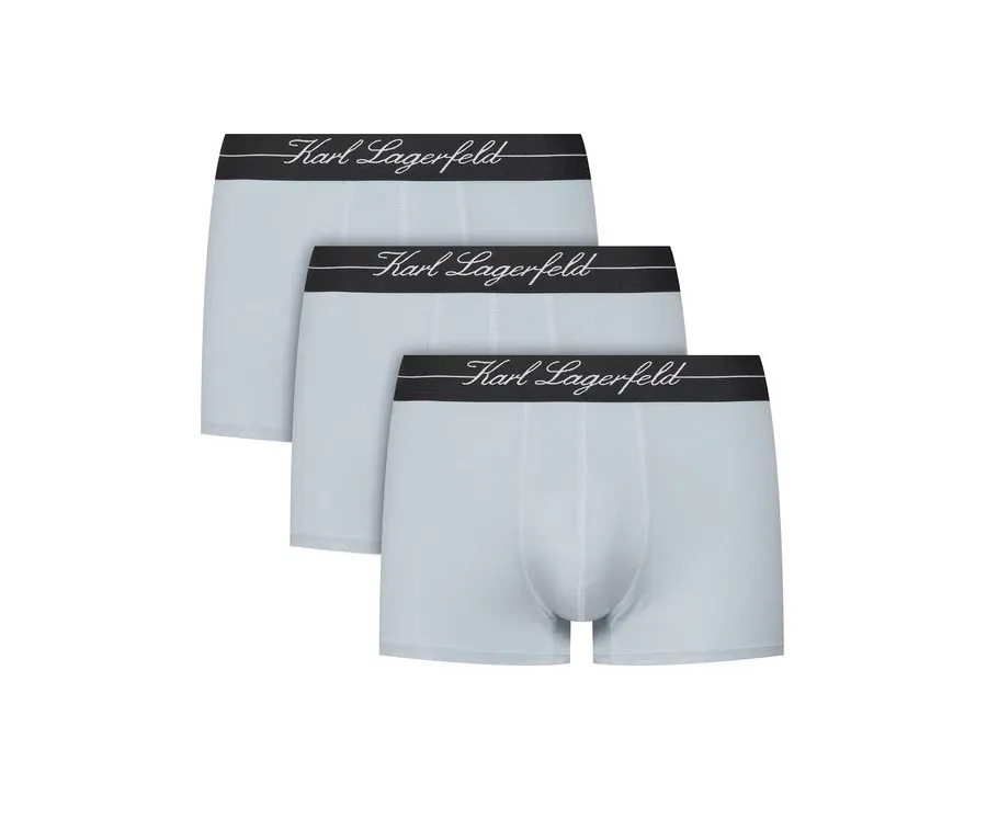 obrazek 1 KARL LAGERFELD Komplet 3 par bokserek A1M47089 Błękitny
