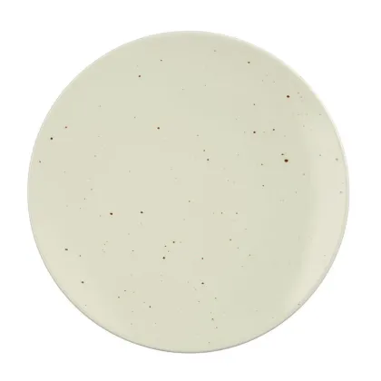 Zdjęcie Piękny płaski porcelanowy talerz 26 cm w kolorze szampana - Seltmann Weiden