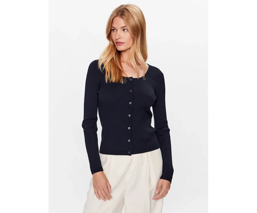 obrazek 1 Tommy Hilfiger Kardigan WW0WW38995 Granatowy Slim Fit