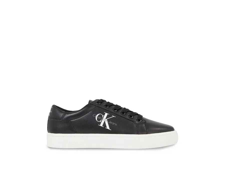 obrazek 1 Calvin Klein Jeans Sneakersy Classic Cupsole Laceup Lth Wn YW0YW01269 Czarny
