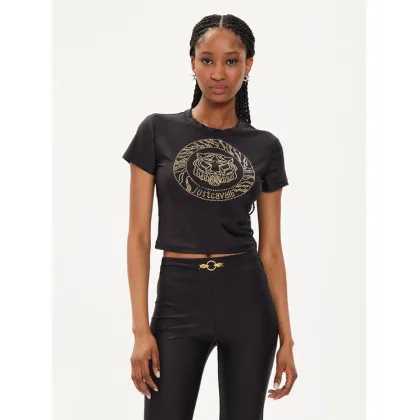 Zdjęcie Just Cavalli T-Shirt 76PAH607 Czarny Regular Fit