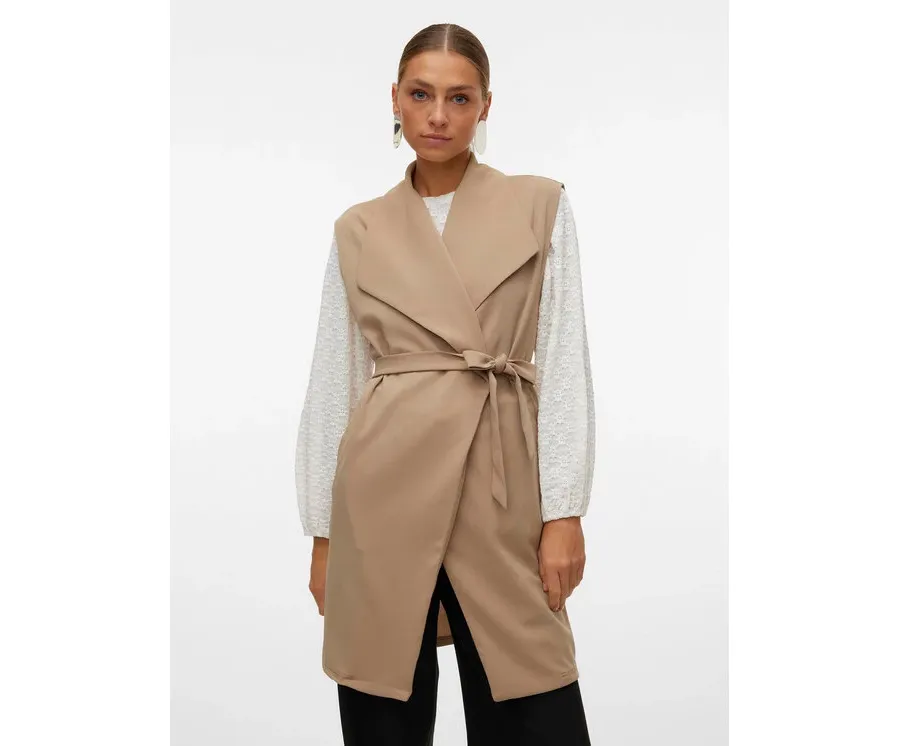 obrazek 1 Vero Moda Kamizelka Allison 10300864 Beżowy Regular Fit