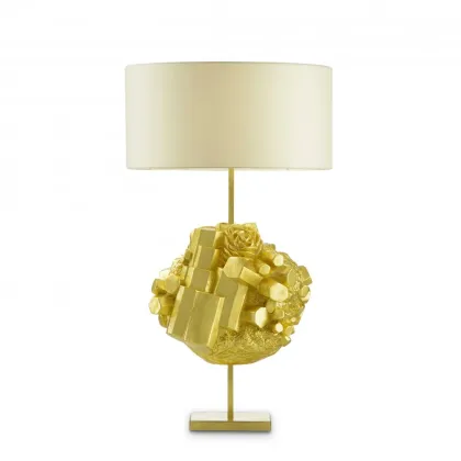 Zdjęcie Ceramiczna lampa z metalową konstrukcją H.60xL.35xP.27 cm