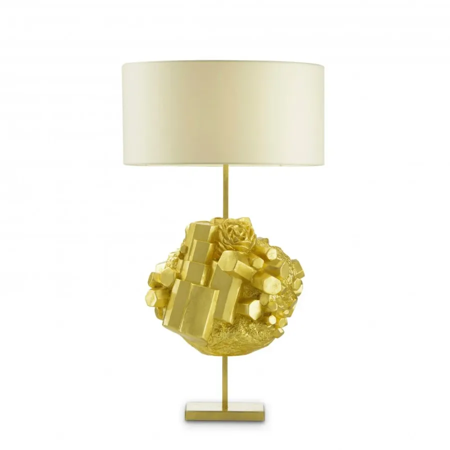 obrazek 1 Ceramiczna lampa z metalową konstrukcją H.60xL.35xP.27 cm