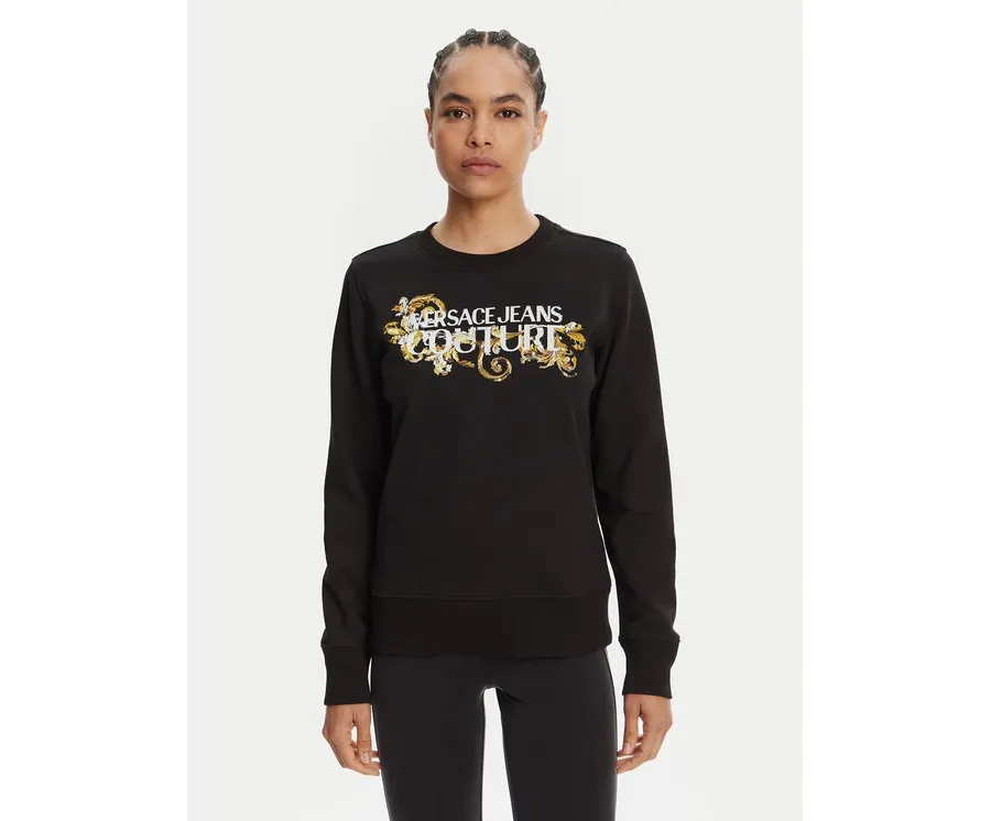 obrazek 1 Versace Jeans Couture Bluza 78HAIC06 Czarny Regular Fit