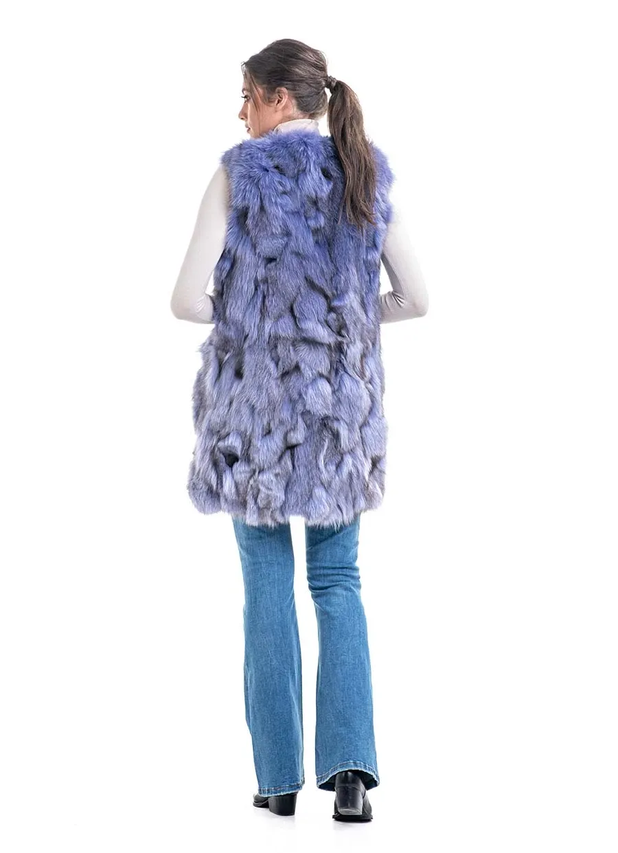 picture 4 Fascinating long vest made of fox fur - A&A Vesa