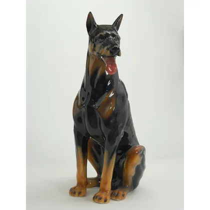 Picture Large ceramic Doberman