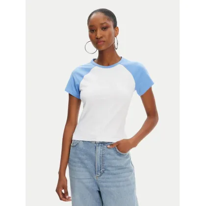 Zdjęcie Juicy Couture T-Shirt Contrast JCWCT125307 Biały Slim Fit