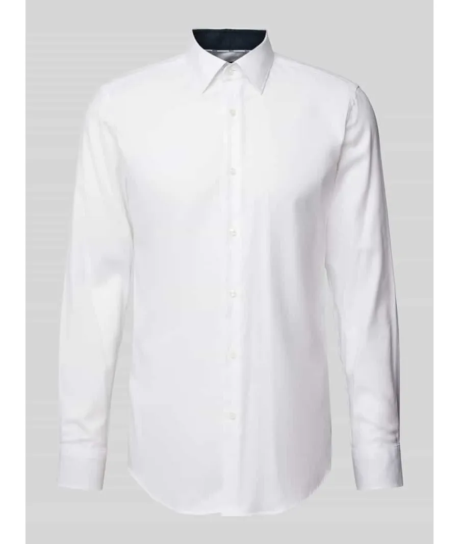 obrazek 1 Koszula biznesowa o kroju slim fit z kołnierzykiem typu kent