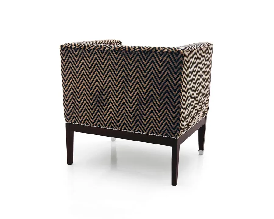 obrazek 2 Wygodny fotel w stylu art deco z drewna bukowego - Sevensedie