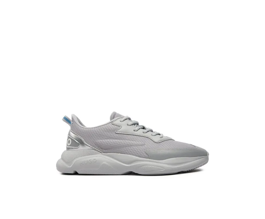 obrazek 1 Hugo Sneakersy Leon Runn Ripstop 50517154 Srebrny HUGO