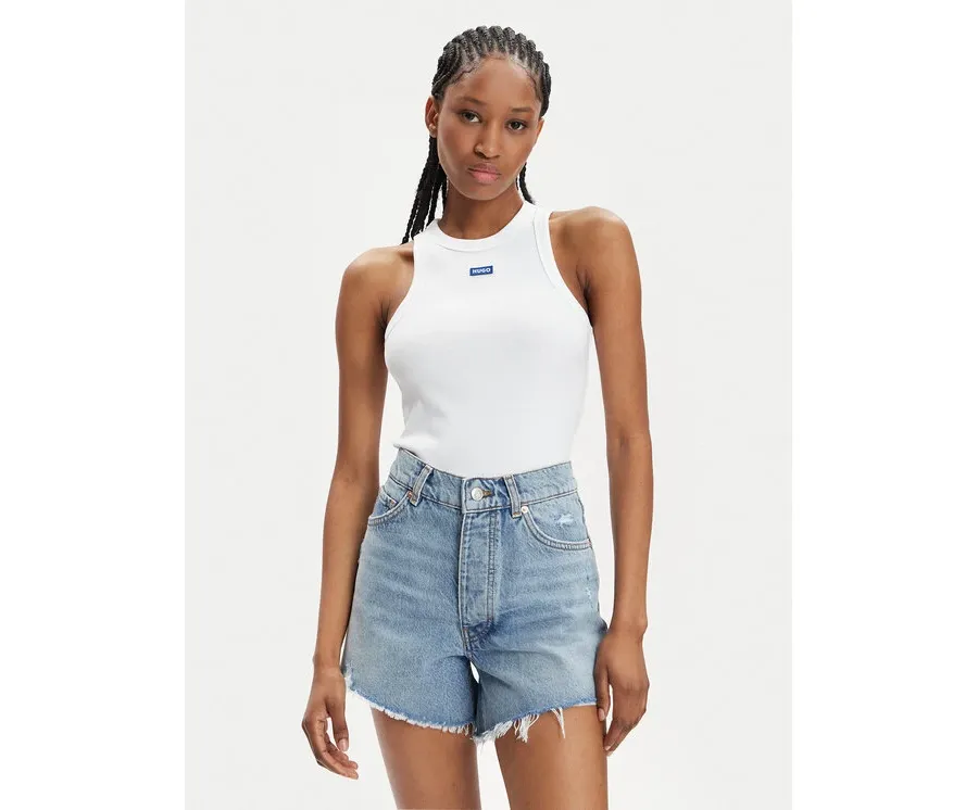 obrazek 1 Hugo Top Easy 50508857 Biały Slim Fit HUGO