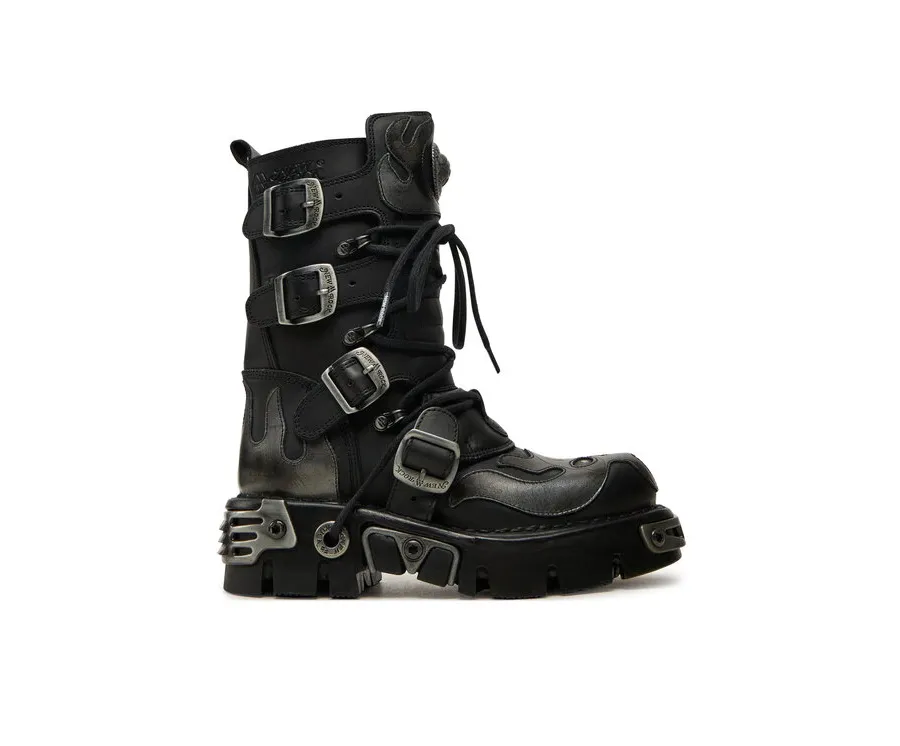obrazek 1 NEW ROCK Glany M-107-S2 Czarny