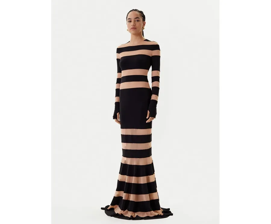 obrazek 1 NORMA KAMALI Sukienka wieczorowa KK3243PM808239 Czarny Slim Fit