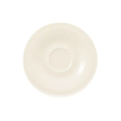 Zdjęcie Mały porcelanowy spodek pod filiżankę 13,5 cm w kolorze kremowym – Seltmann Weiden
