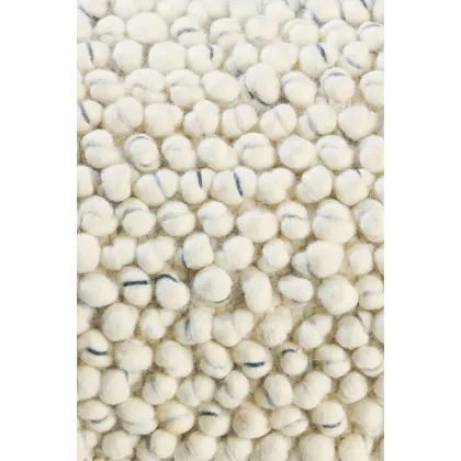 Zdjęcie Piękny biały dywan pleciony - COBBLE 29209