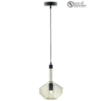 Zdjęcie Dekoracyjna lampa ze szkła Murano wisząca do prestiżowego salonu typ B