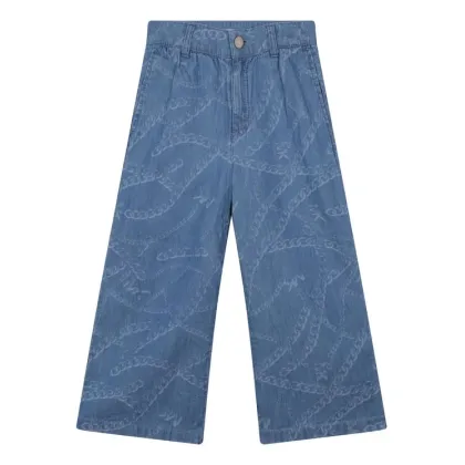 Zdjęcie MICHAEL KORS KIDS Spodnie materiałowe R14145 S Niebieski Loose Fit