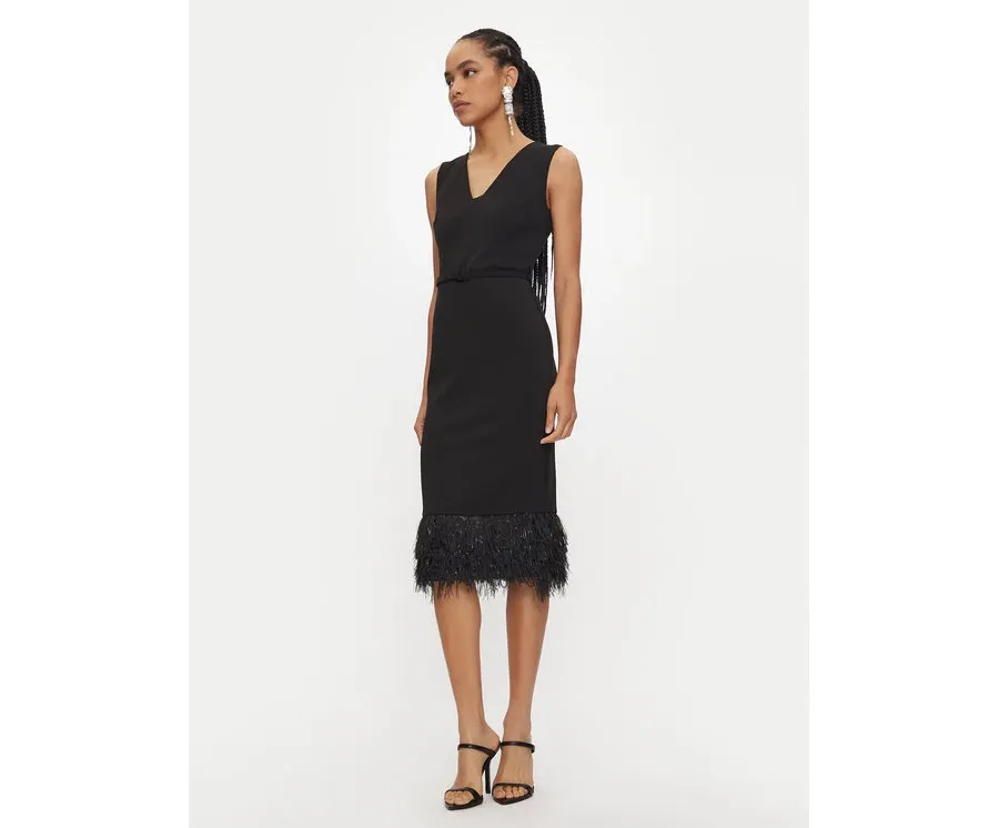 obrazek 1 Rinascimento Sukienka koktajlowa CFC0120269003 Czarny Regular Fit