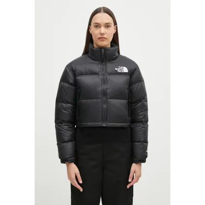 Zdjęcie The North Face kurtka puchowa NUPTSE SHORT JACKET damska kolor czarny zimowa NF0A5GGEKX71