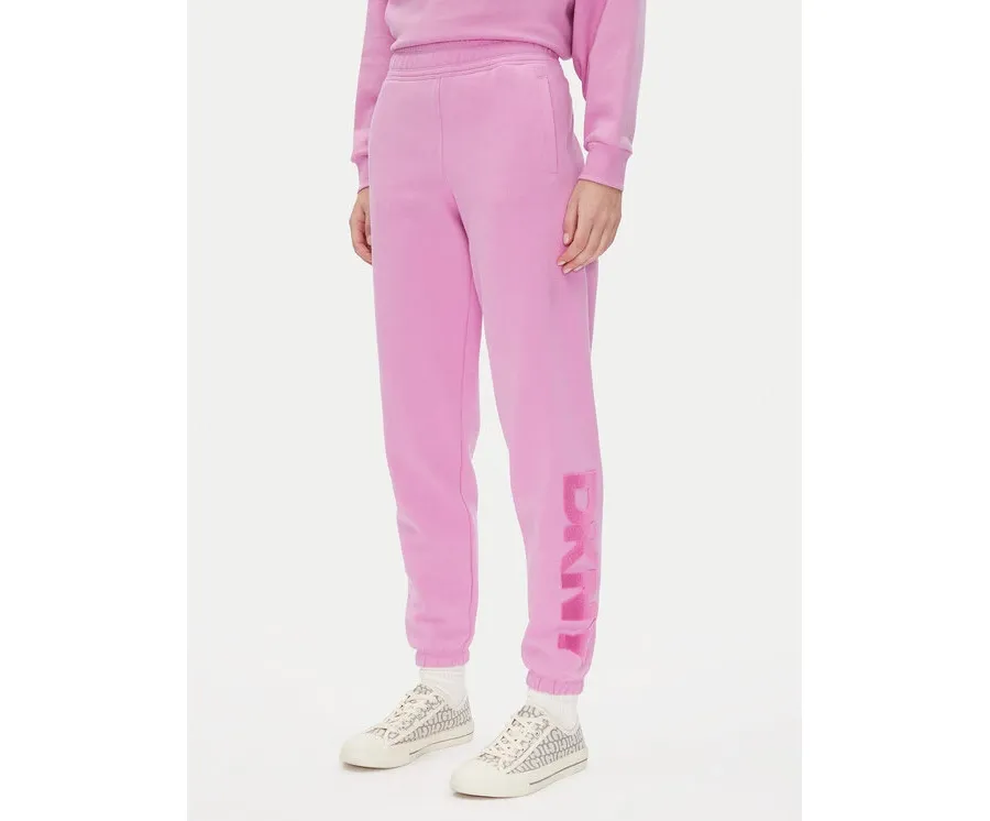 obrazek 1 DKNY Spodnie dresowe DP5P3585 Różowy Regular Fit