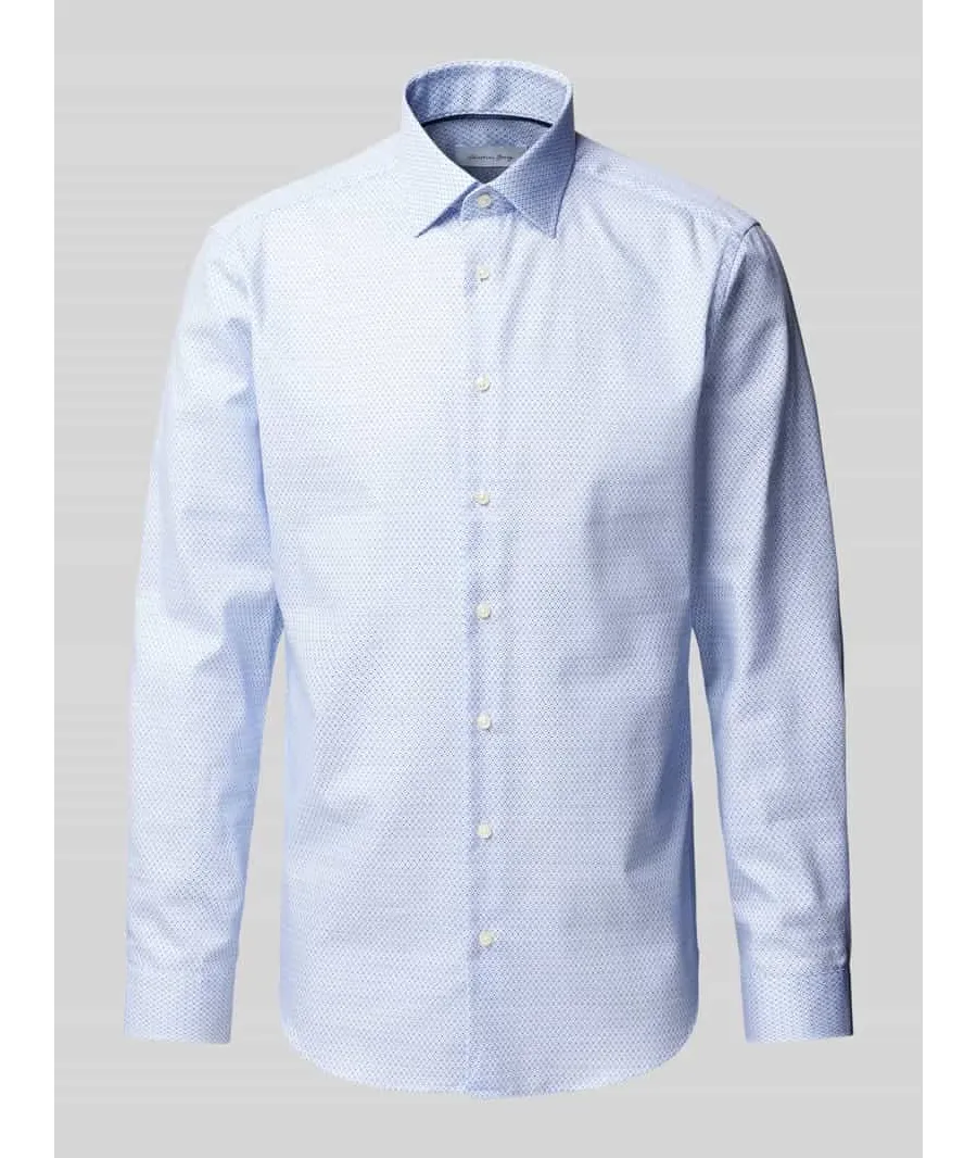 obrazek 1 Koszula biznesowa o kroju regular fit z kołnierzykiem typu kent