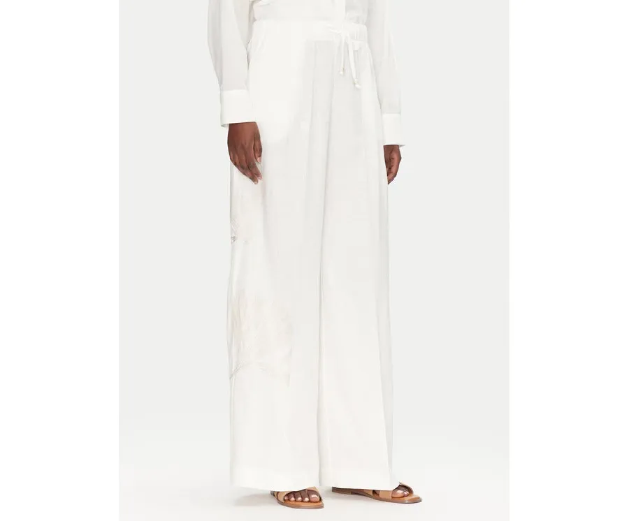 obrazek 1 ACCESS FASHION Spodnie palazzo 53-5087-133 Biały Wide Leg