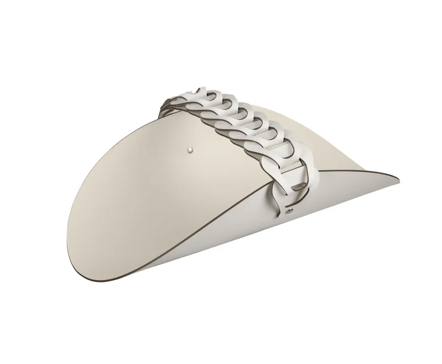 obrazek 1 Elegancki skórzany biały organizer na ręczniki 28x48 cm