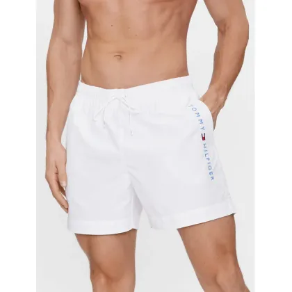Zdjęcie Tommy Hilfiger Szorty kąpielowe UM0UM03258 Biały Regular Fit
