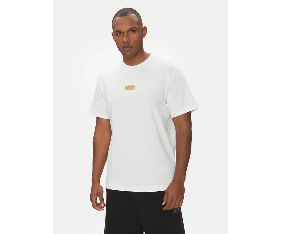 obrazek 1 Versace Jeans Couture T-Shirt 78GAHT08 Biały Regular Fit
