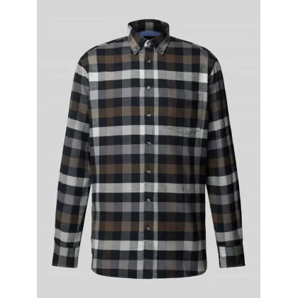 Zdjęcie Koszula casualowa o kroju regular fit z kołnierzykiem typu button down