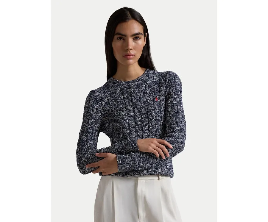 obrazek 1 Polo Ralph Lauren Sweter 211947924002 Granatowy Slim Fit
