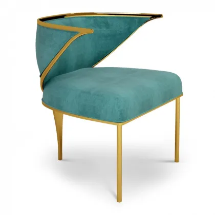 Zdjęcie Wyselekcjonowane krzesło - polerowany mosiądz - Ottiu