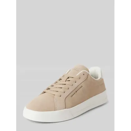 Zdjęcie Sneakersy ze skóry z detalami z logo model ‘COURT BETTER’