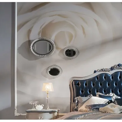 Zdjęcie Ekskluzywne małe owalne lustro w stylu klasycznym - Stella del Mobile