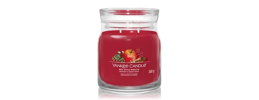 obrazek 1 Yankee Candle Red Apple Wreath Signature Jar Świeca zapachowa 368 g