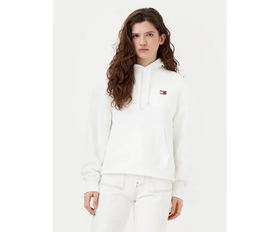 obrazek 1 Tommy Jeans Bluza Badge DW0DW19414 Écru Boxy Fit