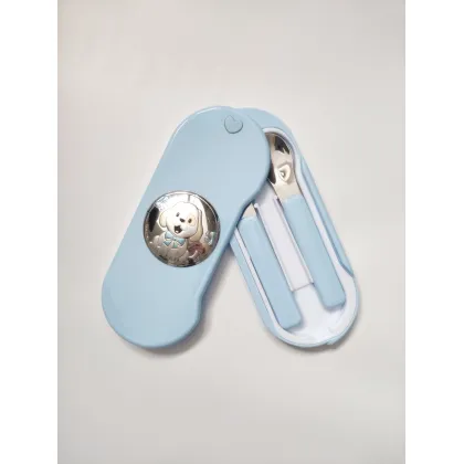 Zdjęcie Prestiżowe Sztućce dla dzieci Piesek 18x8