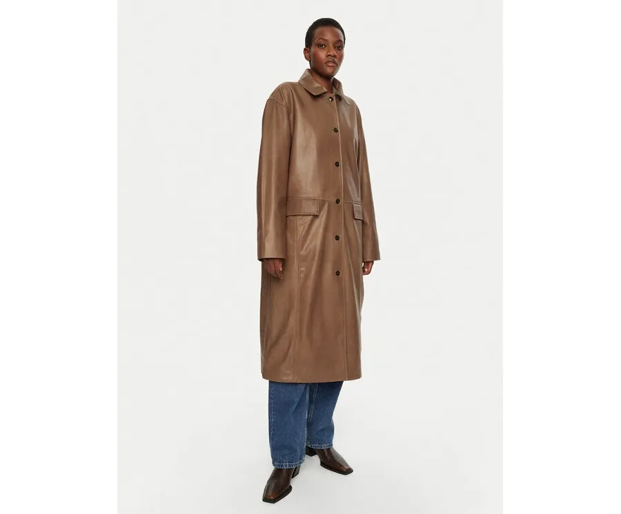 obrazek 1 Herskind Płaszcz przejściowy Halston 5470175 Brązowy Loose Fit