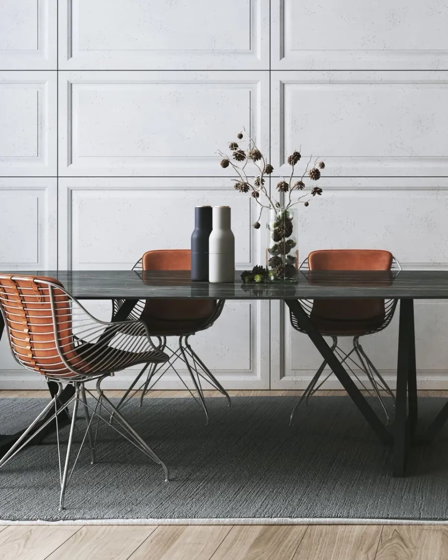 obrazek 1 120x60 cm VT - PB33a (S51 ciemny szary - mysi) Rama - panel dekor 3D beton architektoniczny