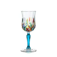 Picture Hand-painted set of 6 wine glasses (230 ml)