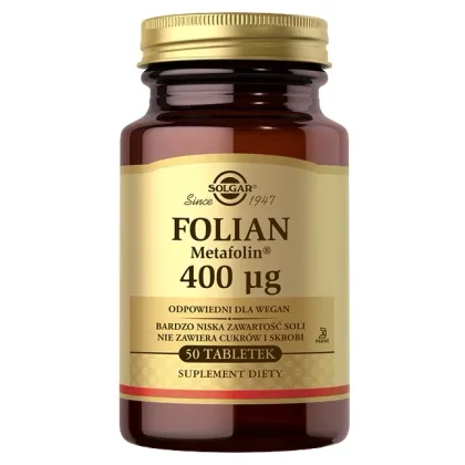 Zdjęcie Solgar Folian (Metafolin) 400 mcg tabletki