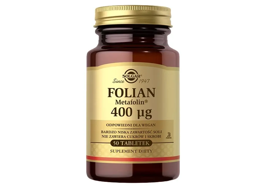 obrazek 1 Solgar Folian (Metafolin) 400 mcg tabletki