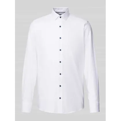 Zdjęcie Koszula biznesowa o kroju slim fit z drobnego twillu