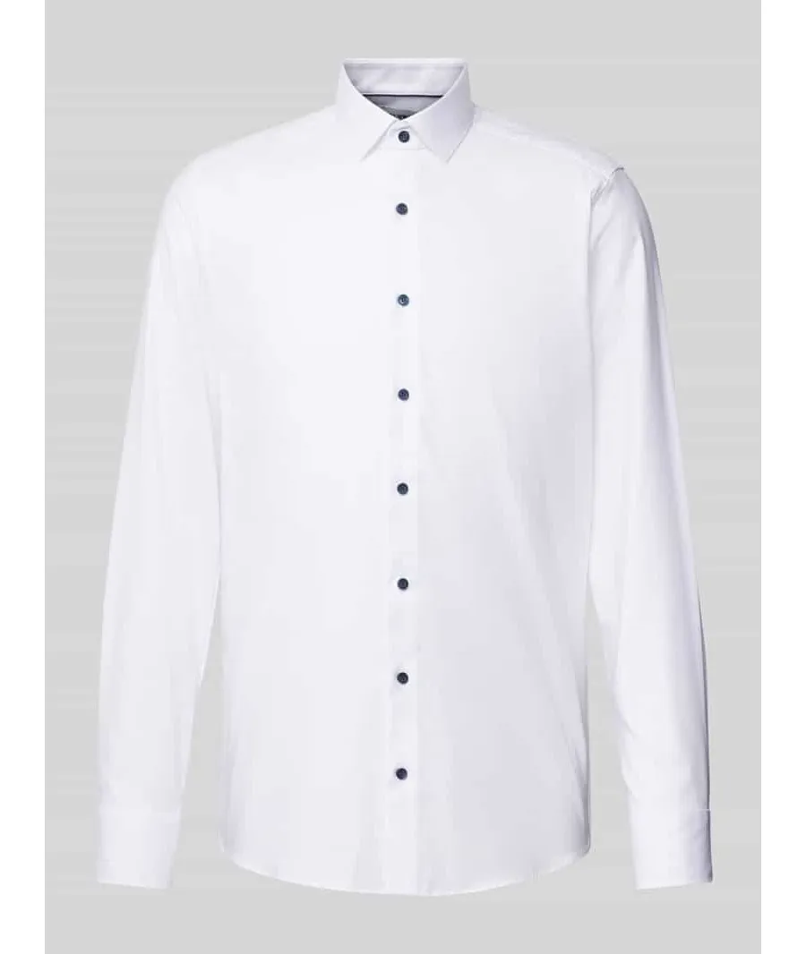 obrazek 1 Koszula biznesowa o kroju slim fit z drobnego twillu